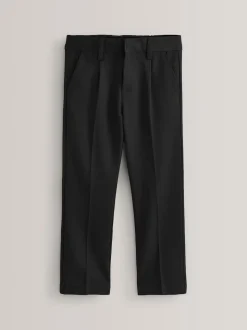 Noir - Pantalon scolaire à plis (3-17ans)