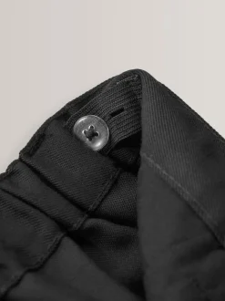 Noir - Pantalon scolaire à plis (3-17ans)