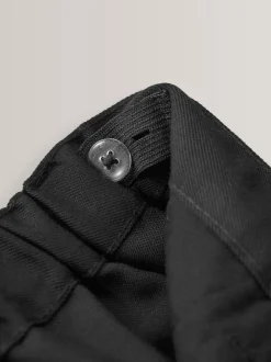 Noir - Pantalon scolaire à plis (3-17ans)