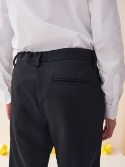 Noir - Pantalons d’école Coupe droite (3-17ans)