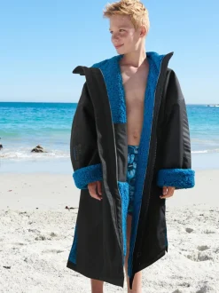 Noir - Peignoir à langer imperméable (3-16ans)