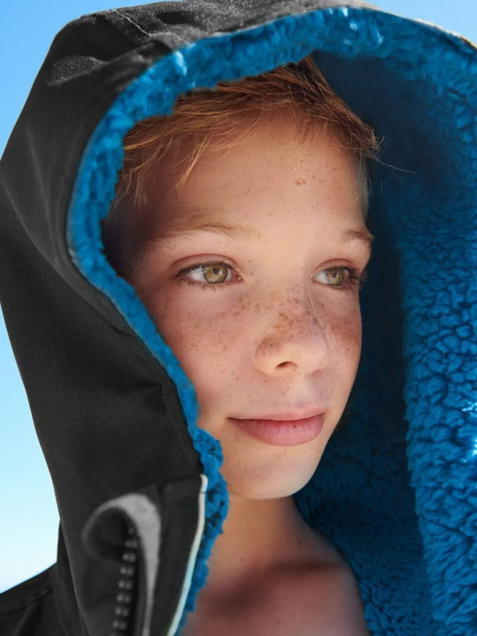 Noir - Peignoir à langer imperméable (3-16ans)