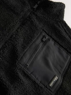 Noir - Polaire zippée (3-16ans)