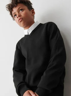 Noir - Pull Clarks unisexe en maille pour l’école