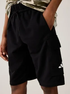 Noir - Short cargo adidas Essentials pour enfant