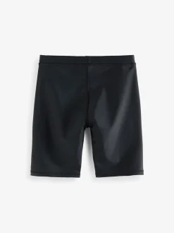Noir - Short de bain extensible (3-16ans)