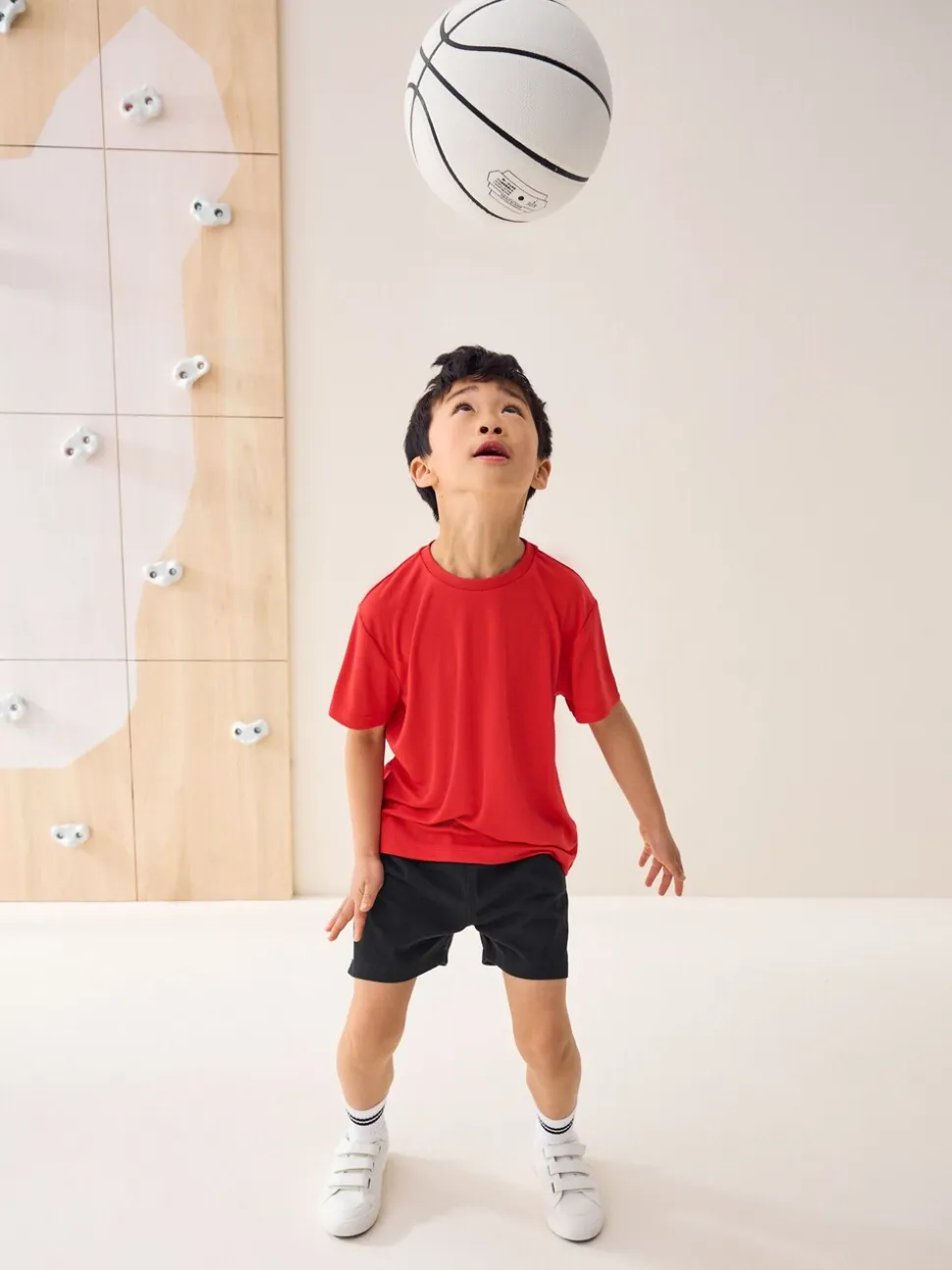 Noir - Short de sport de rugby (3-16ans)