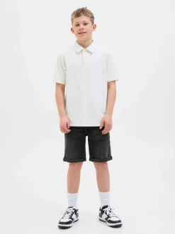 Noir - Short en jean JACK & JONES Junior coupe standard