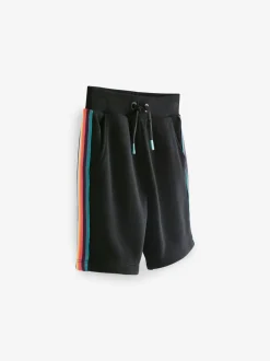 Noir - Short en molleton à rayures Paul Smith Junior Artist garçon