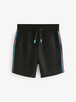 Noir - Short en molleton à rayures Paul Smith Junior Artist garçon
