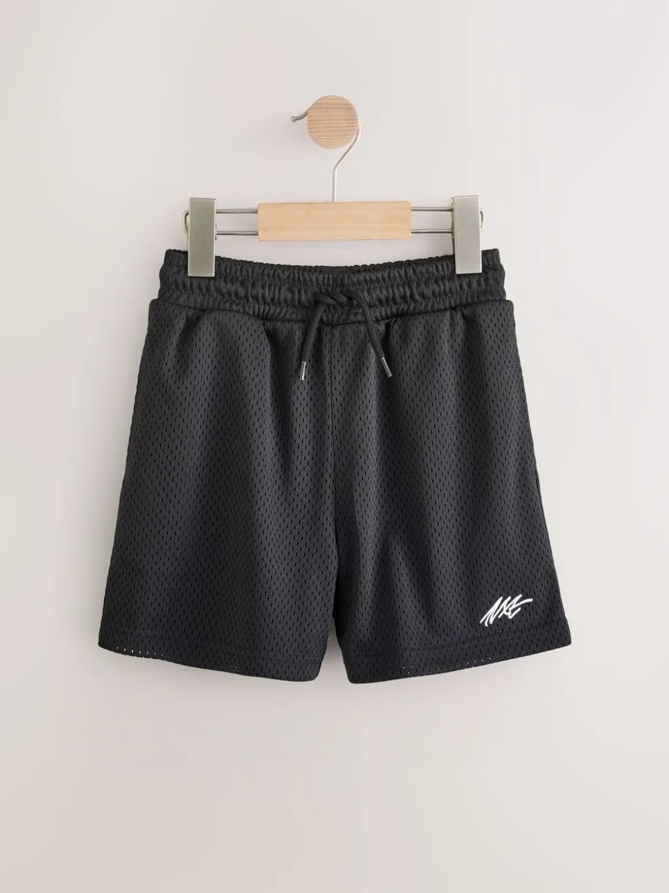 Noir - Short sport en maille (3-16ans)