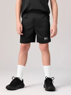 Noir - Short Under Armour Challenger en maille
