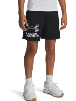 Noir - Short Under Armour Tech à logo