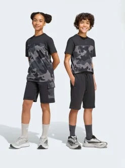 Noir - Shorts adidas Camouflage à poche