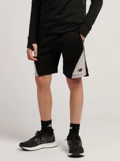 Noir - Shorts de football New Balance à empiècements