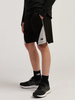 Noir - Shorts de football New Balance à empiècements