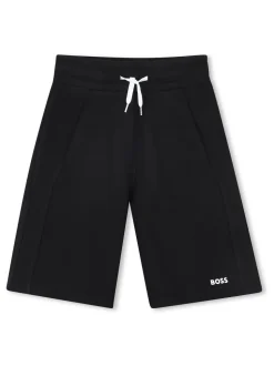 Noir - Shorts en jersey à logo BOSS
