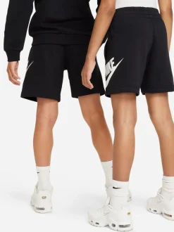 Noir - Shorts en molleton Français terry Nike Club
