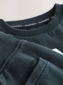 Noir - smALLSAINTS Biggy ensemble t-shirt et short en molleton oversize