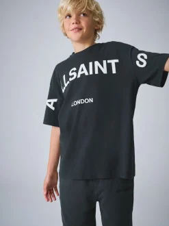 Noir - smALLSAINTS Biggy ensemble t-shirt et short en molleton oversize