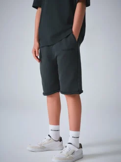 Noir - smALLSAINTS Biggy ensemble t-shirt et short en molleton oversize