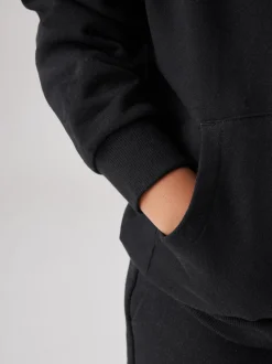 Noir - SmallSaints Oversized Underground Pullover Sweat-shirt à capuche