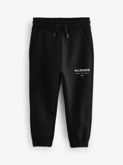 Noir - SmallSaints Pantalon de jogging Underground à poignets droits en 100% coton