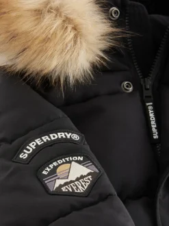 Noir - Superdry Everest Bomber Coat