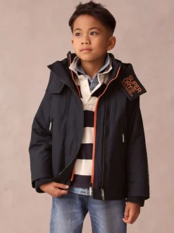 Noir - Superdry Manteau Ripstop doublé de polaire