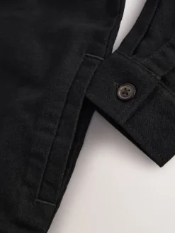 Noir - Surchemise brossée (3-16ans)