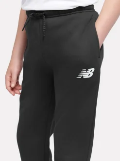 Noir - Survêtement New Balance brossé à dos empilé à logo