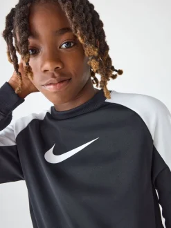 Noir - Survêtement Nike Dri-FIT Col rond