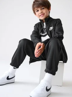 Noir - Survêtement Nike Little Kids Lifestyle Essentials Poly