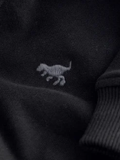 Noir - Sweat à capuche à manches longues (3mths-7yrs)