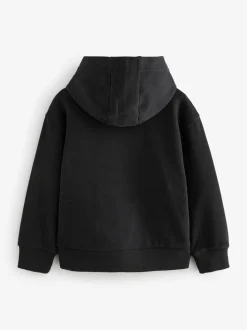 Noir - Sweat à capuche Baker by Ted Baker épais à enfiler