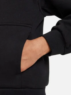 Noir - Sweat à capuche Nike Club zippé en polaire