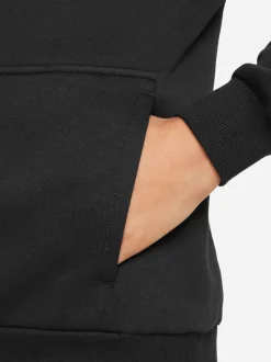 Noir - Sweat à capuche Nike Club polaire avec logo