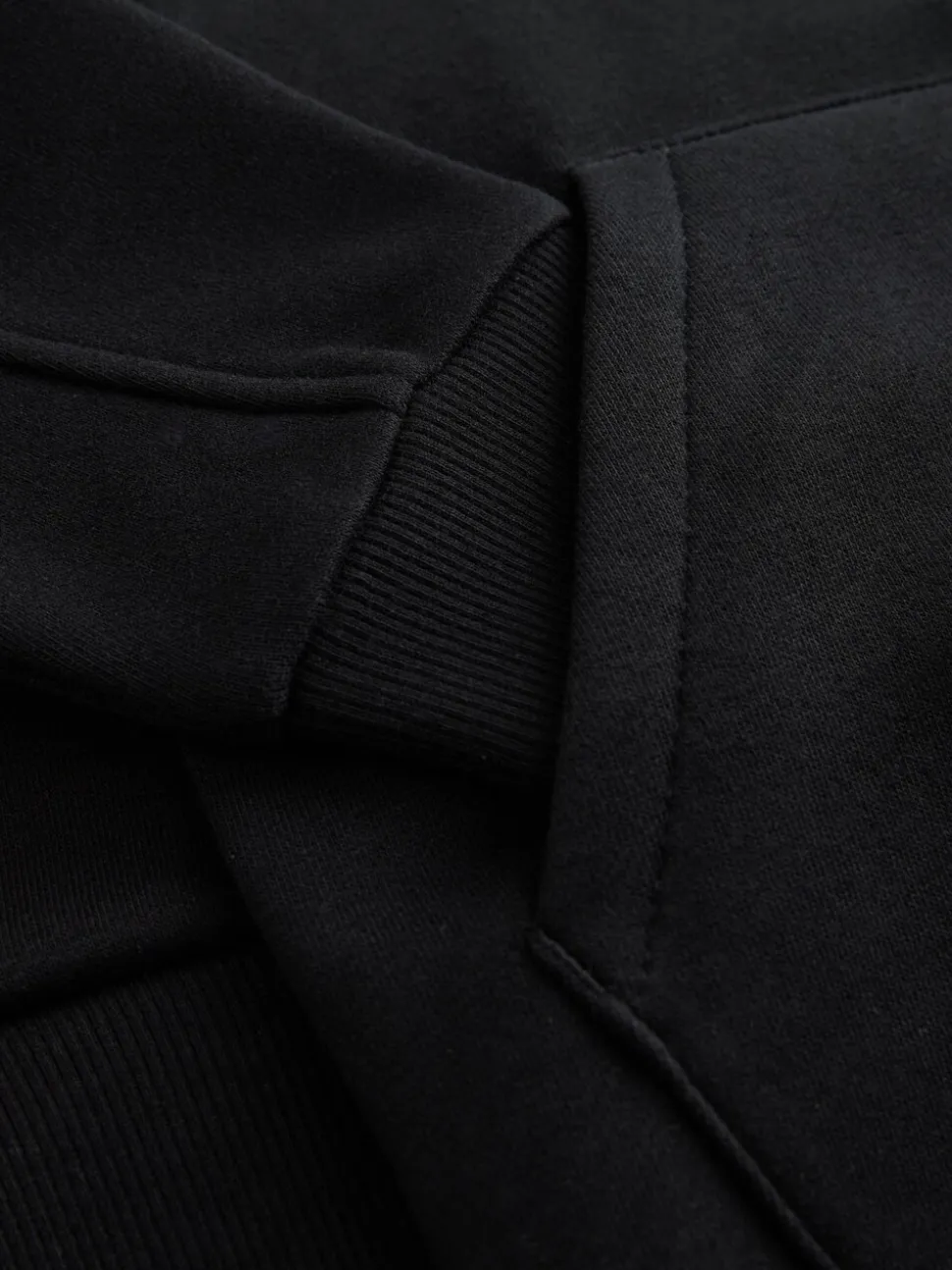 Noir - Sweat à capuche zippé (3-16ans)