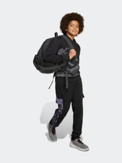 Noir - Sweat-shirt à capuche adidas Essentials camouflage en polaire pour enfant