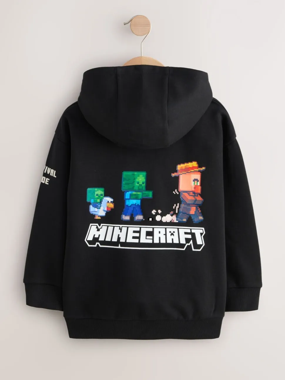 Noir - Sweat-shirt à capuche Minecraft (3-16ans)