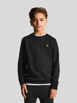 Noir - Sweat-shirt Col rond Lyle & Scott Garçons