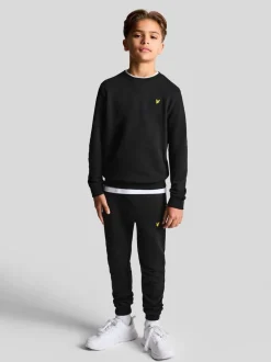 Noir - Sweat-shirt Col rond Lyle & Scott Garçons