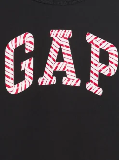 Noir - Sweat-shirt graphique Gap à col rond (4-13ans)