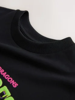 Noir - T-shirt à manches courtes imprimé Dungeons & Dragons (3-16ans)