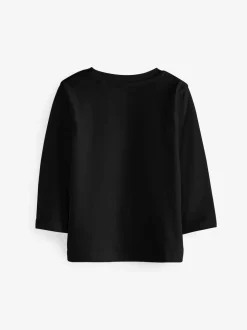 Noir - T-shirt à manches longues (3mths-7yrs)