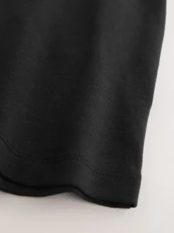 Noir - T-shirt confortable à manches longues (3-16 ans)