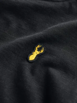 Noir - T-shirt confortable à manches longues (3-16 ans)