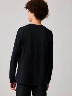 Noir - T-shirt  de sport Nike à manches longues