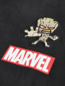 Noir - T-shirt Groot à manches longues des Gardiens de la Galaxie (3-16ans)