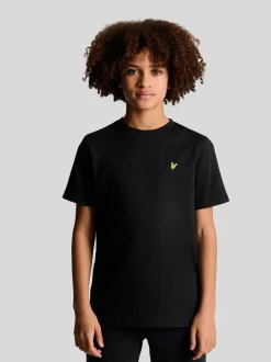 Noir - T-shirt Lyle & Scott Essentials Col rond pour Garçons